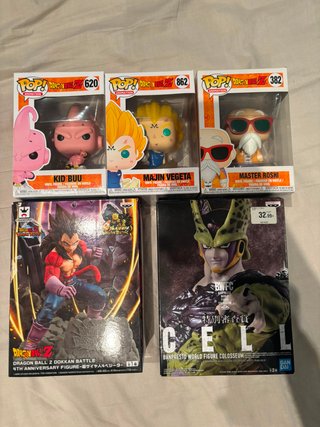 Lote Figuras Dragon Ball Z Funko Pop y Banpresto