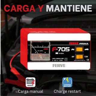 Cargador Baterías Ferve F-705 6V/12V