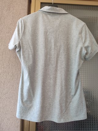 Polo Oltre donna grigio con borchie