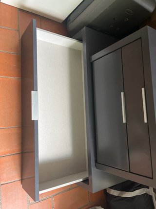 2 Módulos Cajoneras Independientes gris antracita