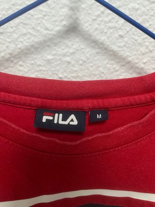 Camiseta Fila Roja Logo Grande