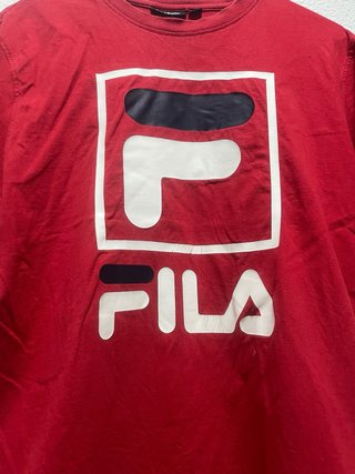 Camiseta Fila Roja Logo Grande
