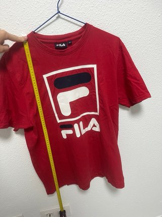 Camiseta Fila Roja Logo Grande