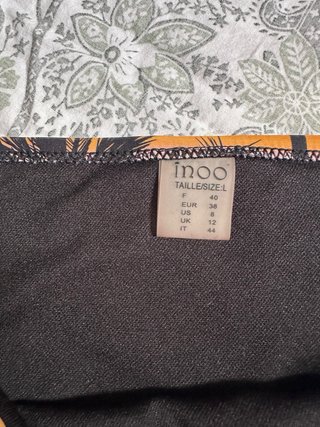 Braga de Bikini Inoo Talla M Palmeras