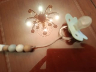 Cadena chupete clip madera y silicona