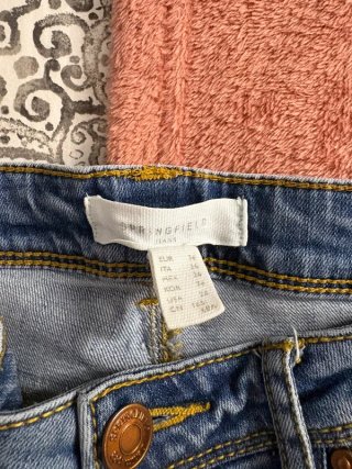 Pantalón Skinny Tiro Alto Springfield Azul