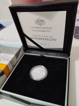 Moneda de plata 99.9% Certificado Autenticidad