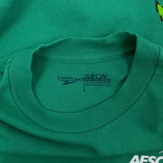 Union Line AFSCME Local 350 Oregon T-Shirt L