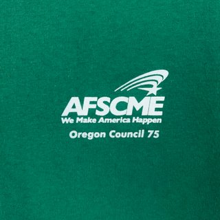 Union Line AFSCME Local 350 Oregon T-Shirt L