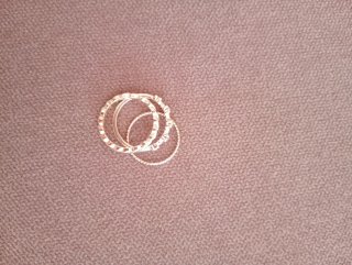 Lote accesorios color plata mujer