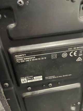 Barra de Sonido Sony Negra