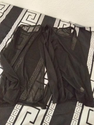 Pack 2 Camisetas Transparencias Talla S tirantes