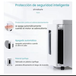 Destructora de papel Inhow usada solo una vez