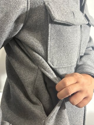 Sobrecamisa Zara Gris