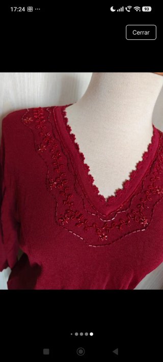 Jersey fino Park Avenue M rojo