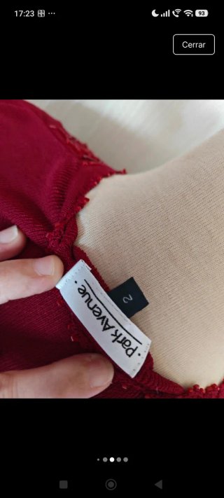 Jersey fino Park Avenue M rojo