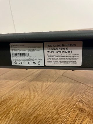 Patinete Eléctrico Xiaomi Negro