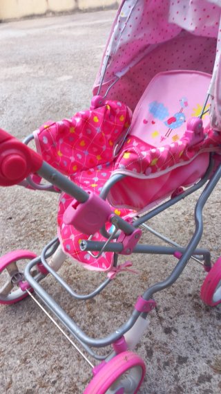 Carrito de juguete rosa