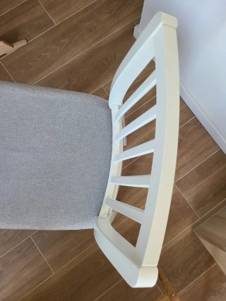 Taburete Ikea Ekedalen Blanco/Gris