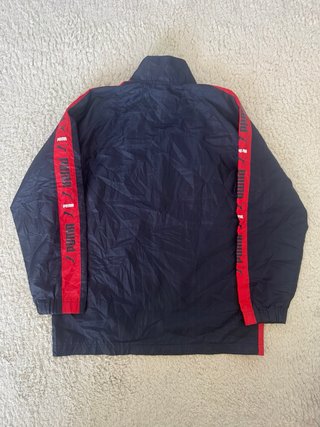 Puma chaqueta azul marino y roja retro Y2K S