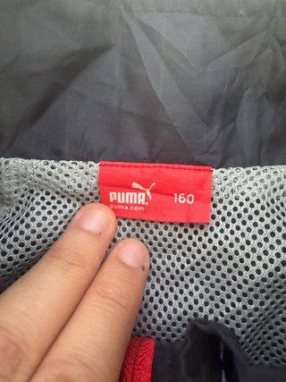 Puma chaqueta azul marino y roja retro Y2K S