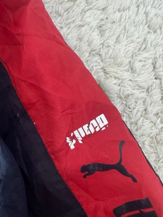 Puma chaqueta azul marino y roja retro Y2K S
