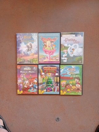 Lote 6 Películas DVD Infantiles (Español)