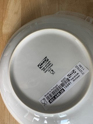 Vajilla Completa Negra y Blanca