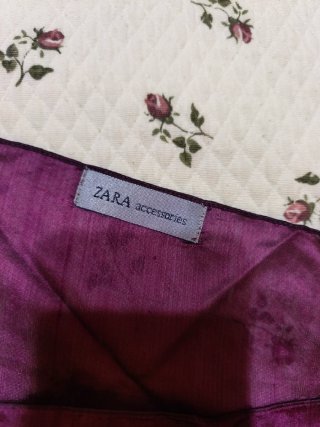 Fular gasa berenjena granate
