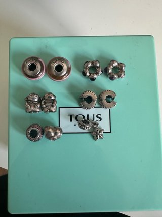 Pulsera Pandora de plata con abalorios