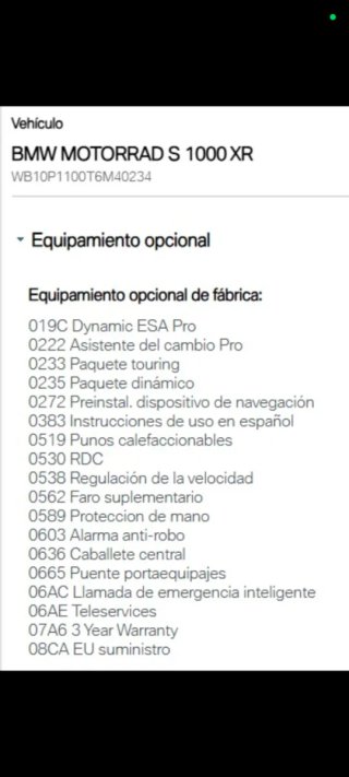 BMW S1000XR Diciembre 2025 - 4800km