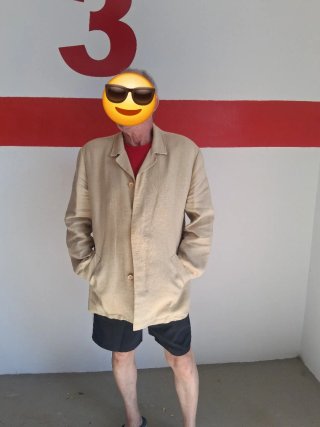 Traje 3 piezas hombre negro/rojo años 90/00