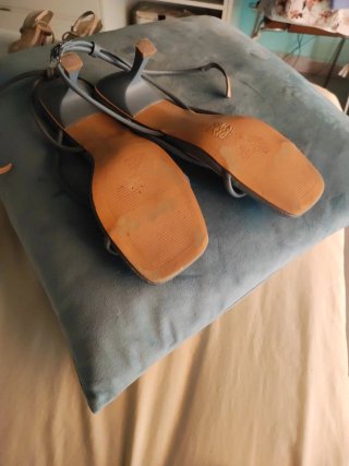 Sandalias Mary Paz Tiras Azul
