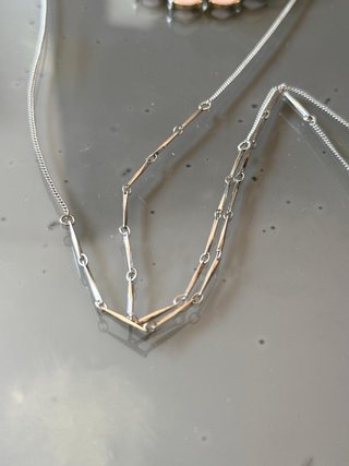 Collana Oltre Argento Pietre Rosa