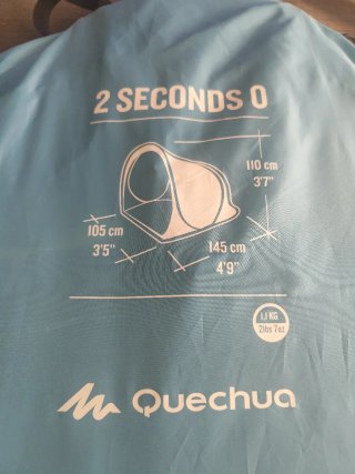 Tienda Quechua 2 Seconds 0 Azul
