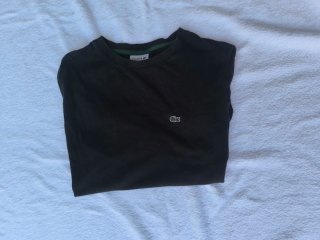 Camiseta Lacoste básica verde talla S