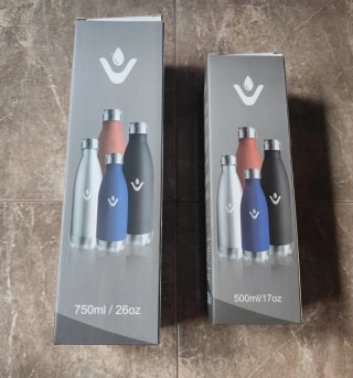 2 Botellas Termo Azul