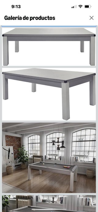 Mesa de billar convertible 3 en 1