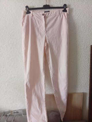 Pantalones chinos Caroll Rosa Palo Talla 40