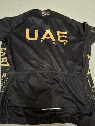 Maillot Ciclismo UAE Team Emirates Negro/Dorado Ta