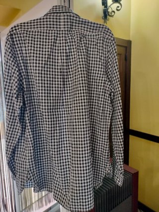 Camisa Ralph Lauren cuadros blanco y negro Talla L