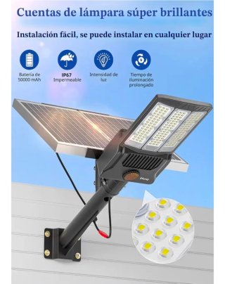 Farol Foco Luz Solar LED OFURAY Doble Panel 10000W