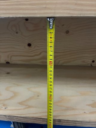 Mueble contrachapado de pino con ruedas 170x80x80