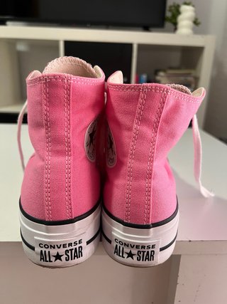 Zapatillas Converse plataforma rosas