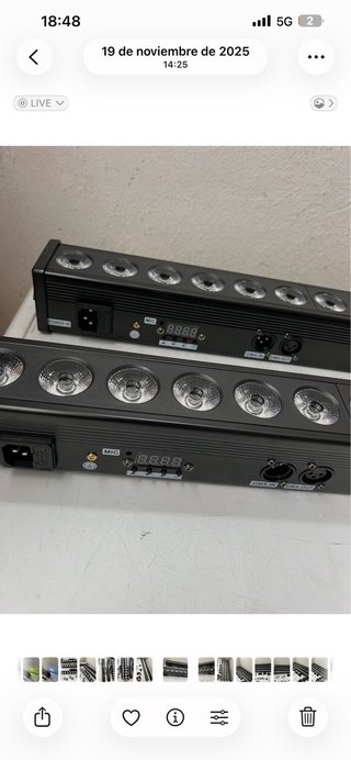x2 BARRAS PAR LED 24 DJ EFECTS PARTY DISCO