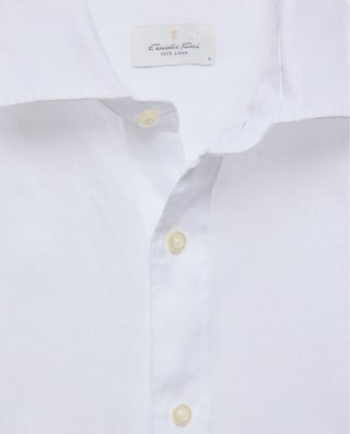Camisa Lino Blanca Emidio Tucci Hombre