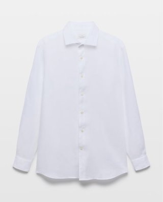 Camisa Lino Blanca Emidio Tucci Hombre
