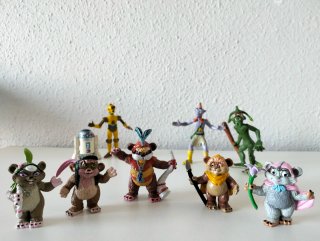 Figuras PVC Ewoks y Droides Star Wars