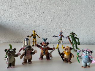 Figuras PVC Ewoks y Droides Star Wars