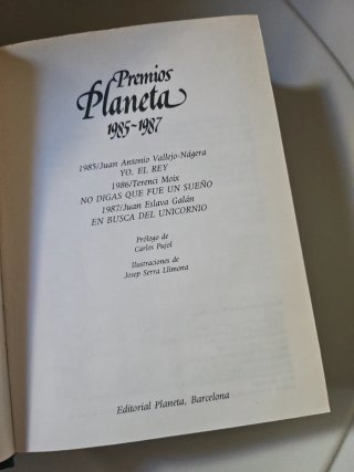 2x1 Premios Planeta, 1985-1987